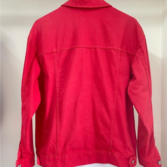 Bershka Red hot Denim jacket for men’s & Women’s - Picture 3 of 5